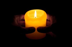 Kerze - Gebet - Glaube - Frieden